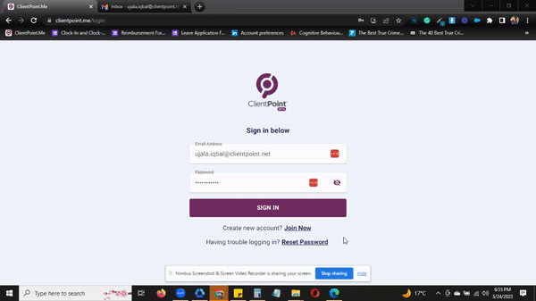 A video walking through how to reset your password